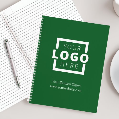 Custom Company Logo Business Promotional Green Notebook