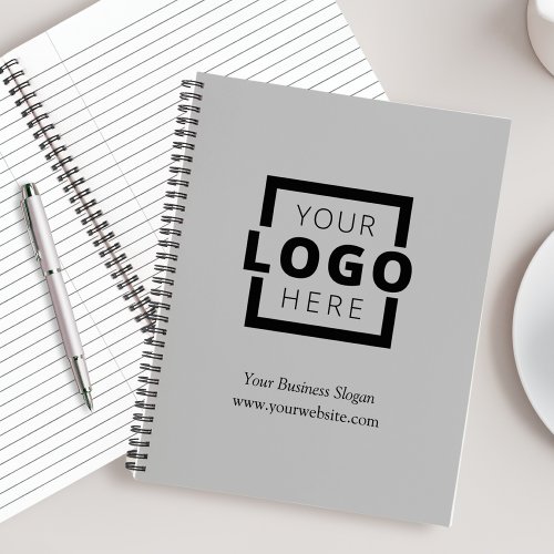 Custom Company Logo Business Promotional Grey Notebook