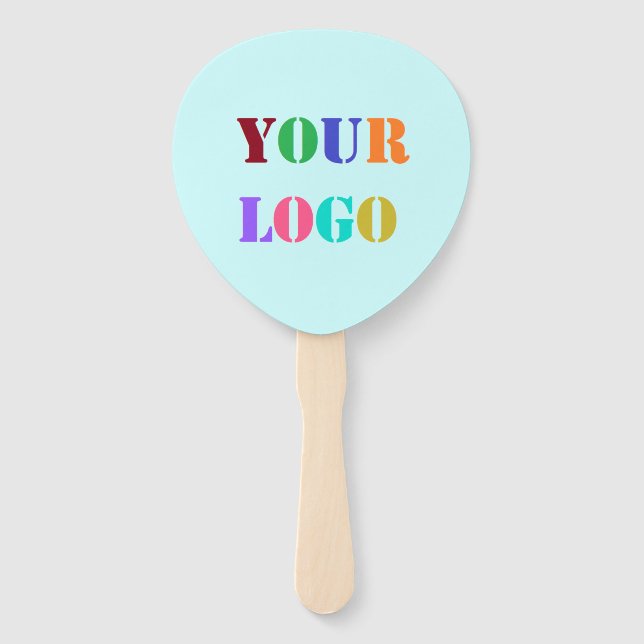 Custom Company Logo Business Promotional Hand Fan (Front)