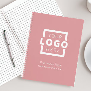 Custom Company Logo Business Promotional Pink Notebook