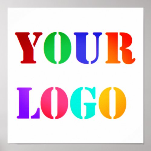 Custom Company Logo Business Promotional Poster