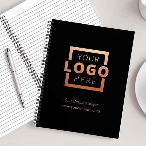 Custom Company Logo Business Promotional Rose Gold Notebook