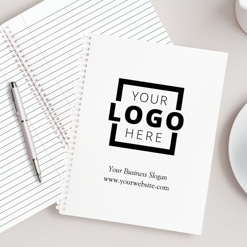 Custom Company Logo Business Promotional White Notebook