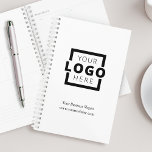 Custom Company Logo Business Promotional White Planner<br><div class="desc">Elevate your business with our custom company logo business promotional white planner. Make it uniquely yours by adding your company logo and essential business details. Take your branding a step further by choosing a background color that perfectly matches your brand identity.</div>