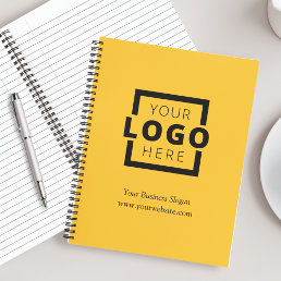 Custom Company Logo Business Promotional Yellow Notebook