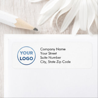 Custom Company Logo Business Return Address Labels