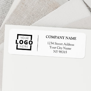 Custom Company Logo Business Return Address Labels