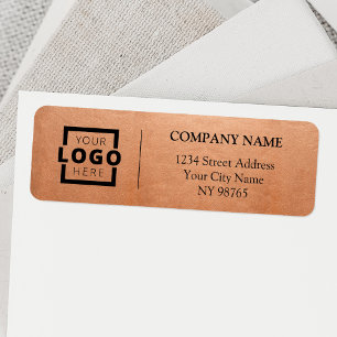 Custom Company Logo Business Return Address Labels