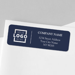 Custom Company Logo Business Return Address Labels