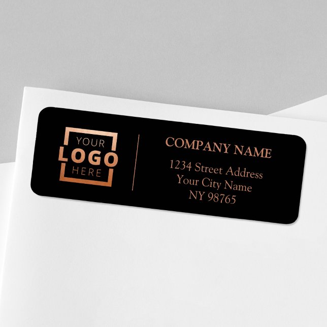 Custom Company Logo Business Return Address Labels (Creator Uploaded)