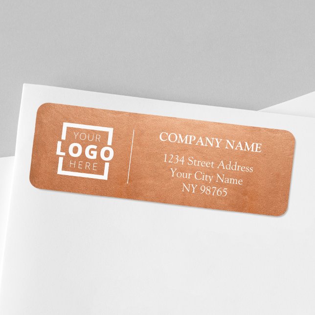 Custom Company Logo Business Return Address Labels (Creator Uploaded)