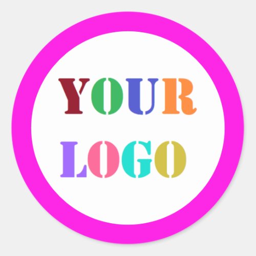 Custom Company Logo Business Sticker Choose Colors