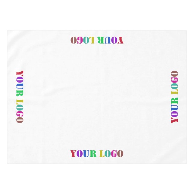 Custom Company Logo Business Tablecloth Template (Front (Horizontal))