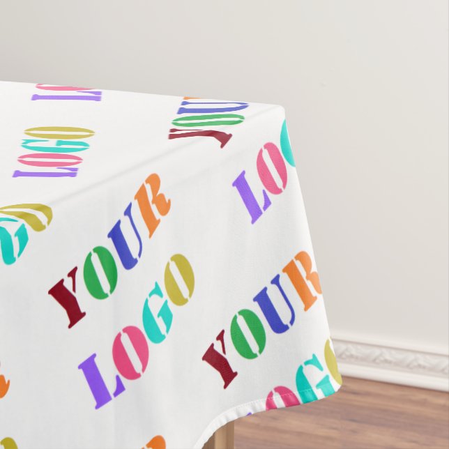 Custom Company Logo Business Tablecloth Template (In Situ)