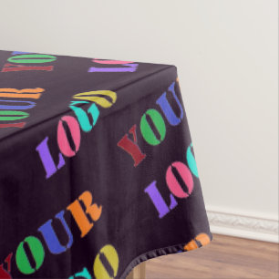 Custom Company Logo Business Tablecloth Your Color