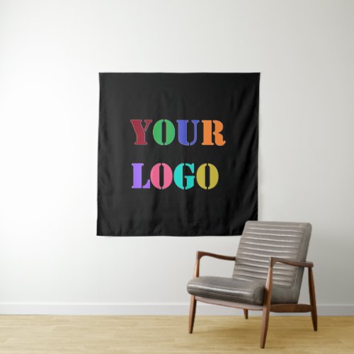 Custom Company Logo Business Tapestry Your Colors