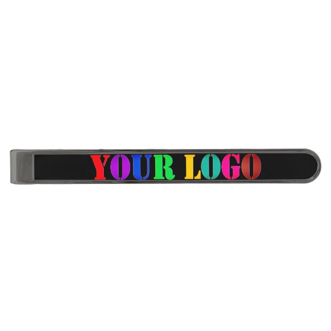 Custom Company Logo Business Tie Bar Your Colors (Front)