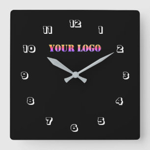 Custom Company Logo Business Wall Clock