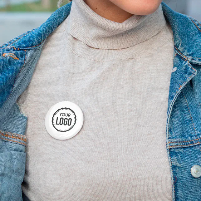 Custom Company Logo Button Zazzle