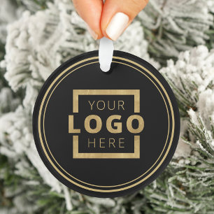 Custom Company Logo Christmas Elegant Party Ornament