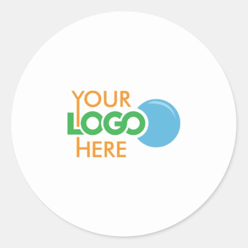 Custom Company Logo Classic Round Sticker