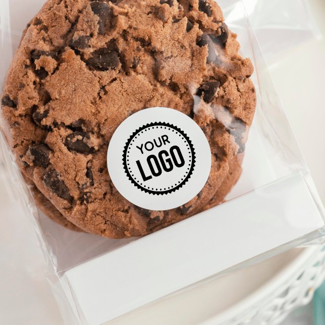 Custom Company Logo Classic Round Sticker (Creator Uploaded)