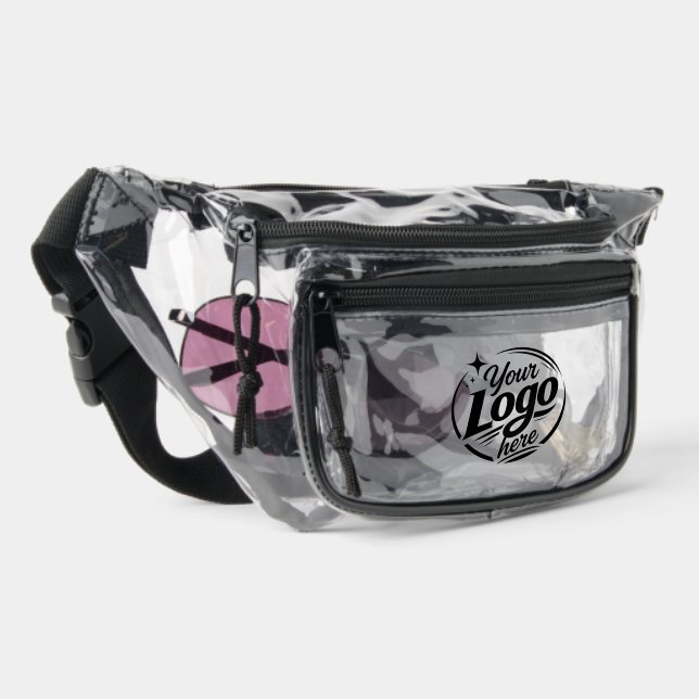 Custom Company Logo Clear Backpack Fanny Pack (Right)