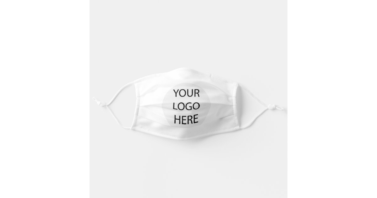 Custom Company Logo Cloth Face Mask Zazzle Com