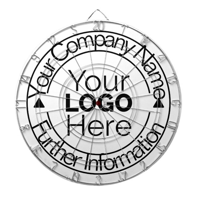 Custom Company Logo Dart Board (Front)
