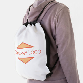 Custom Company Logo Drawstring Bag