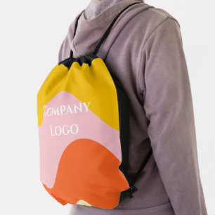 Custom Company Logo Drawstring Bag