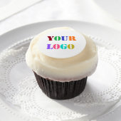 Custom Company Logo Edible Frosting Rounds (Cupcake)