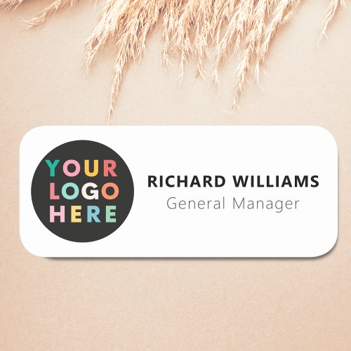 Custom Company Logo Employee Magnetic Safety Pin Name Tag