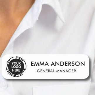 Custom Company Logo Employee Name Badge Tag