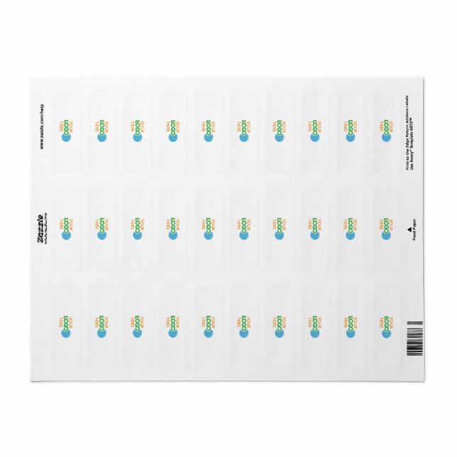 Custom Company Logo Favor Bag Label (Full Sheet)