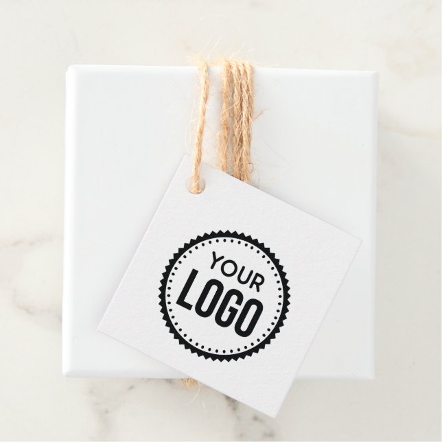 Custom Company Logo Favor Tags (In Situ)