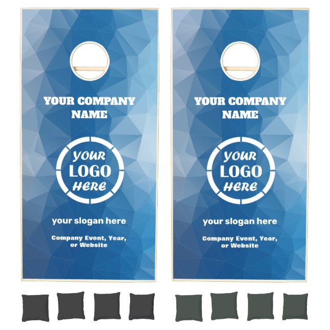  Custom Company Logo for Events Corporate Branding Cornhole Set (Set)