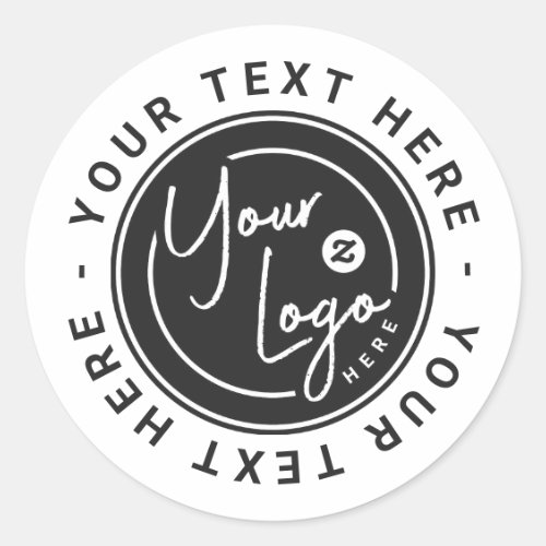 Custom Company Logo Gift Classic Round Sticker