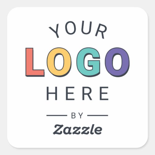 Custom Company Logo Gift  Square Sticker