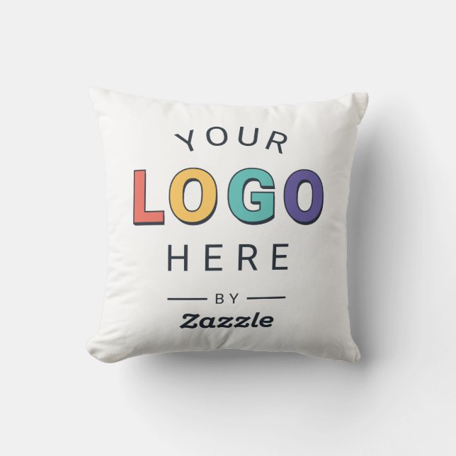 Custom Company Logo Gift  Throw Pillow (Front)