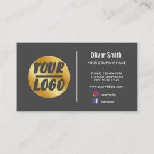 custom company logo gold Dark gray or any color 