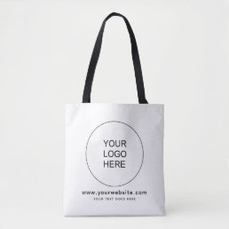 Custom Company Logo Here Website Shoulder Tote Bag