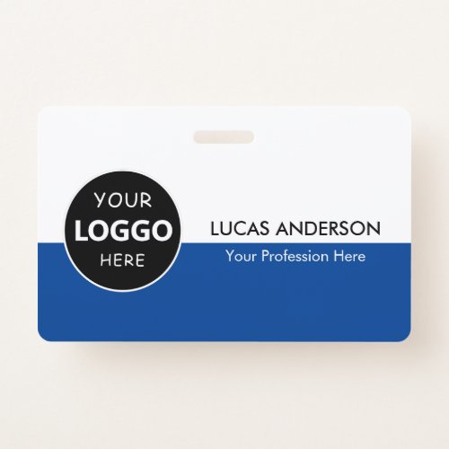 Custom Company Logo ID Employee Staff Minimalist Badge