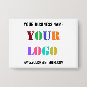 Custom Company Logo Info Name Button Example