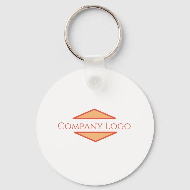 Custom Company Logo  Keychain (Front)