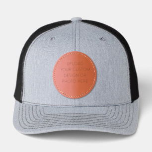 Custom Company Logo Leather Patch Hat