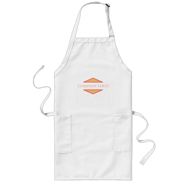 Custom Company Logo  Long Apron (Front)