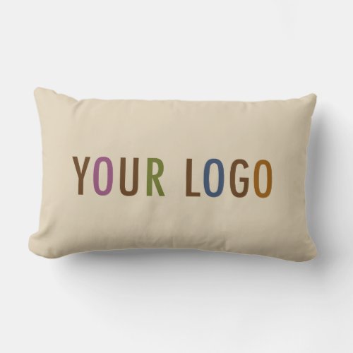 Custom Company Logo Lumbar Pillow Promotional