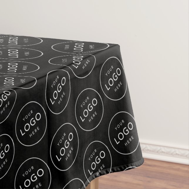 Custom Company Logo Modern Business Promotion Tablecloth (In Situ)