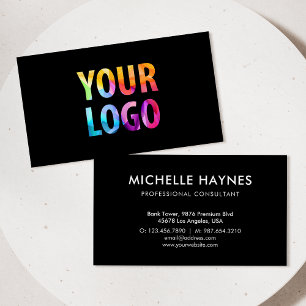 Custom Company Logo Modern Corporate Business Card